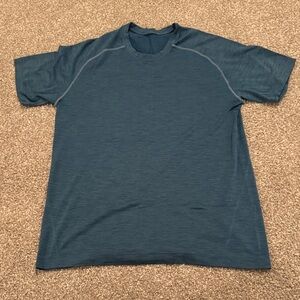 lululemon athletica Blue Short Sleeve Shirt